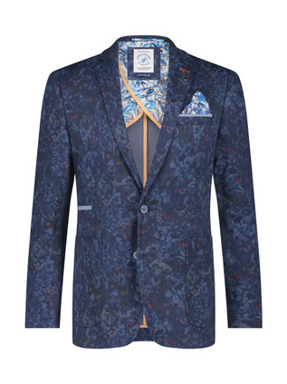 Blazer pique floral