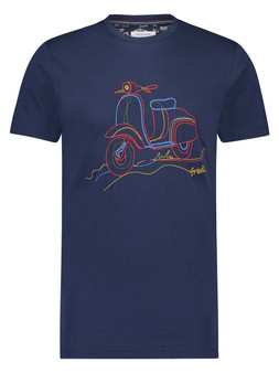 T-shirt stitched scooter navy