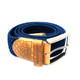 Braided elastic belt cobalt