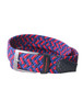 Braided elastic belt navy red