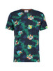 T-shirt leafs story navy multicolor
