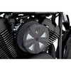Vance & Hines Air Cleaner Cover: Harley-Davidson Models - Skullcap Crown - Black - 71019