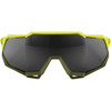 100% Speedtrap Sunglasses - Soft Tact Banana-Black Mirror Lens