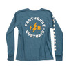 Fasthouse Youth Easy Rider Long Sleeve Tee - Heather Teal - Small - 843520199850