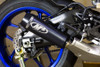 M4 15-26 Yamaha R1 GP2 Slip-On Exhaust - Black Canister