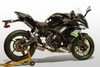 M4 17-26 Kawasaki Ninja 650/Z650 Full System Exhaust - Carbon Canister