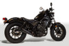 M4 17-24 Honda Rebel 300/500 Slip-On Exhaust System - Black
