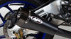M4 15-26 Yamaha R1 RM1 Half Exhaust System - Black Canister