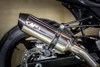 M4 17-23 Suzuki SV650 Full Race Exhaust System - Polished Canister