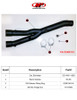 M4 15-26 Yamaha R1 Cat Eliminator Kit - Black