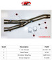 M4 15-26 Yamaha R1 Cat Eliminator Kit - Titanium