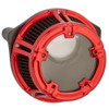 Arlen Ness Clear Series Method Air Cleaner: 1991+ Harley-Davidson Sportster Models - Red - 18-173