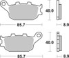 SBS LS Sintered Rear Brake Pads