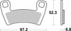 SBS PSI Evo Sintered Front/Rear Brake Pads