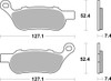 SBS Organic Ceramic Harley-Davidson & Buell Front/Rear Brake Pads