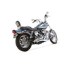 Vance and Hines Big Radius 2-into-2 Full Exhaust: 91-05 Dyna Models - Chrome