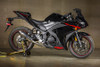 M4 Full System Exhaust: 2015-2023 Yamaha R3/MT-03 Models - Stainless Steel - Polished Canister
