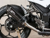 M4 13-17 Kawasaki Ninja 300 Slip-On Exhaust - Carbon Canister