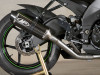 M4 08-10 Kawasaki ZX-10R Race Full Exhaust - Carbon Canister