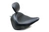 Mustang Wide Touring Solo Seat w/ Driver Backrest:16-17 Harley-Davidson Heritage Classic/Deluxe