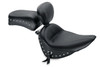 Mustang Standard Touring Solo Seat w/ Driver Backrest: 00-03, 05-15 Heritage Classic/Springer