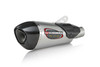 Yoshimura 13-17 Triumph Daytona 675 - Alpha T Street Works Slip-On Exhaust - SS/SS/CF