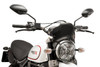 Puig Front Plate Windscreen: 17-20 Ducati Scrambler Models