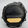 Woodcraft LHS Stator Cover Protector w/Cerakote: 11-22 Kawasaki Ninja ZX10R/RR/ABS