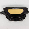 Woodcraft LHS Stator Cover Protector w/Cerakote: 14-22 Yamaha FZ 09/MT 09/FJ 09/Tracer 900/XSR900