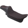 Drag Specialties Double Diamond Extended Reach Predator III Seat: 08-21 Harley-Davidson Touring Models