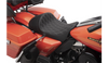 Drag Specialties Forward Low-Profile Double Diamond Solo Seat: 08-21 Harley-Davidson Touring Models