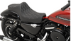 Drag Specialties Double Diamond Predator III Seat: 04-21 Harley-Davidson Sportster Models