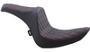 Drag Specialties Double Diamond Predator III Seat: 06-17 Harley-Davidson Softail Models