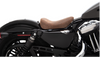 Drag Specialties Bobber Solo Brown Leather Seat: 10-21 Harley-Davidson Sportster Models