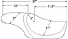 Drag Specialties Predator Smooth Seat: 10-21 Harley-Davidson Sportster Models