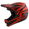 Troy Lee Designs D4 Composite Slash Helmet - Orange/Black - XSmall