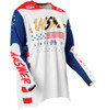 Answer Racing A21 Elite Jersey - Redzone - White/Navy/Scarlet - Medium