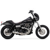 Vance & Hines Stainless 2-into-1 Upsweep Full Exhaust: 91-17 Dyna Models - Stainless