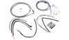 Burly Stainless Braided Cable/Brake Line Kit for 14" Ape Hanger Handlebars - B30-1161 - [Open Box]