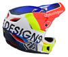 Troy Lee Designs D4 Composite Helmet - Qualifier - White/Blue - Large - [Blemish]