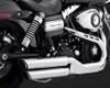 Vance & Hines Twin Slash 3" Slip-On Exhaust: Harley-Davidson Models - Chrome - [Open Box]