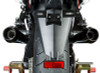 M4 08-11 Kawasaki ZX-14 Retro Drag Dual Slip-On Exhaust - Black Canister
