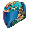 Icon Airflite Helmet - Pleasuredome4 - Blue