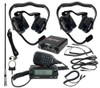 Navatlas Behind The Head Intercom/Radio and Headset Kit - NNT10 - 2-Seat -  Black