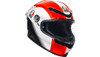 AGV K6 S Sic58 Helmet - White/Red/Black
