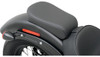 Drag Specialties Wide Solo Rear Seat: 2011-2017 Harley-Davidson FL/FX Models - Black - Smooth