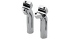 Drag Specialties Buffalo Billet Aluminum Handlebar Risers: Harley-Davidson Models - Chrome