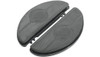 Drag Specialties Half-Moon Floorboard without Vibration Inserts: 1980-2023 Harley-Davidson FL Models