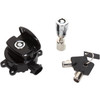 Drag Specialties Side Hinge Ignition Switch with Fork Lock: 2011-2017 Harley-Davidson FL Models