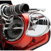 Drag Specialties Half Moon Fairing Mount Mirrors: 2014-2023 Harley-Davidson FL Models - Side View w/ Blind Spot - Chrome